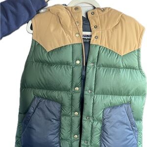 Patagonia Blue and Tan Jacket